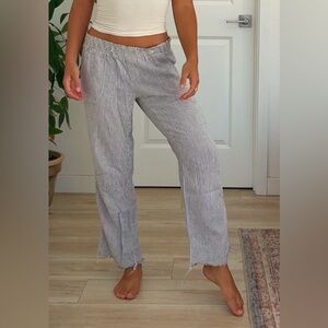 Striped Gray Women's Pants